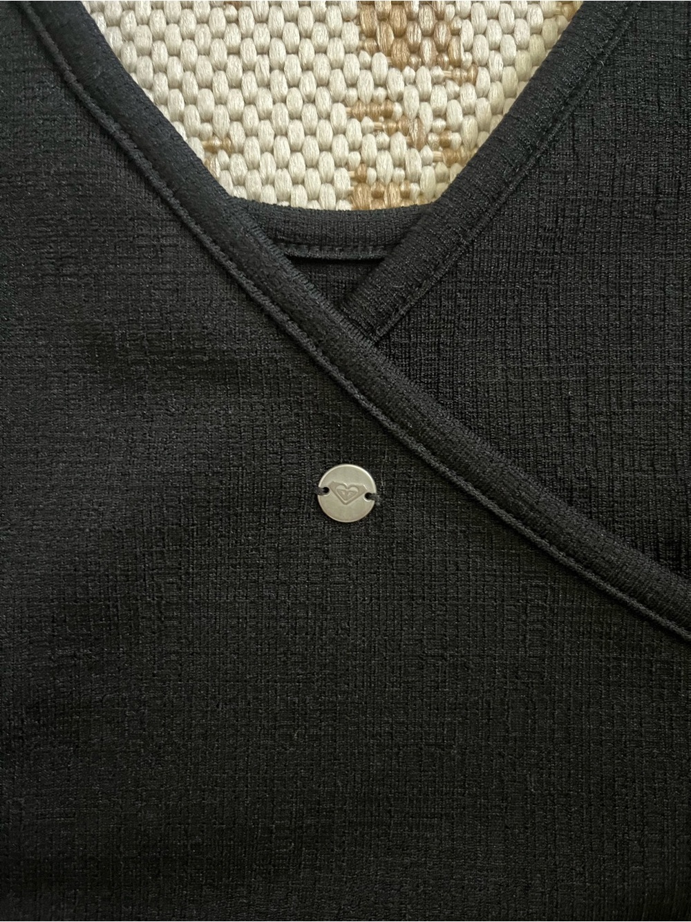 NWT! Roxy Black Cut-Out Midi Dress M - Picture 6 of 10